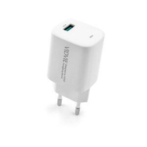 Ładowarka sieciowa VIDVIE PLE249 1xUSB + kabel Type C 3A 18W QC 3.0 biały