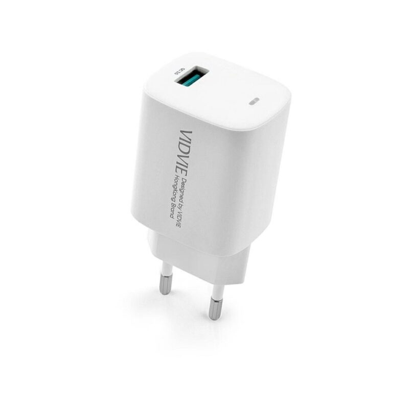Ładowarka sieciowa VIDVIE PLE249 1xUSB + kabel Type C 3A 18W QC 3.0 biały