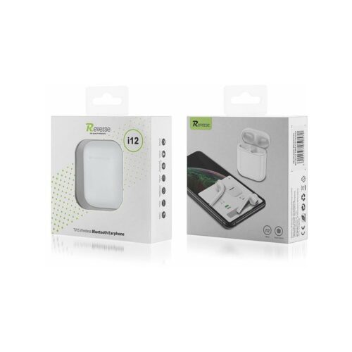 Słuchawki Bluetooth REVERSE TWS i12 biały