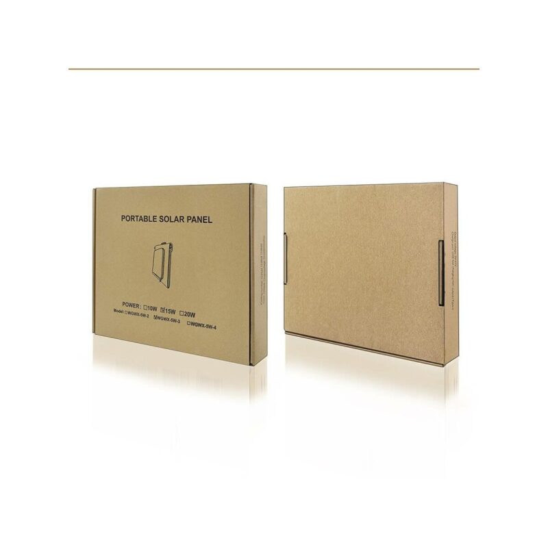 Panel solarny A04 15W, 1xUSB czarno-pomarańczowy