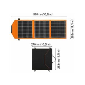 Panel solarny A06 30W, 2xUSB czarno-pomarańczowy