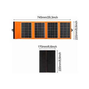 Panel solarny A05 20W, 2xUSB czarno-pomarańczowy