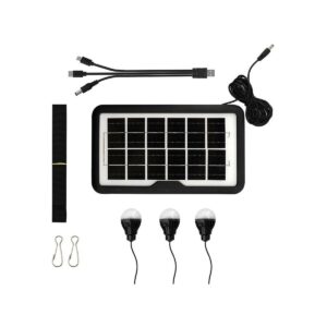 Latarka solarna 10W czarny