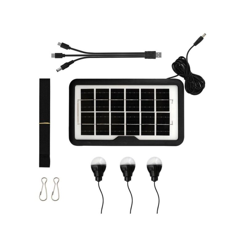 Latarka solarna 10W czarny