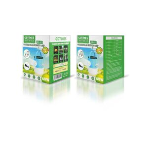 Lampa solarna 60W niebieski