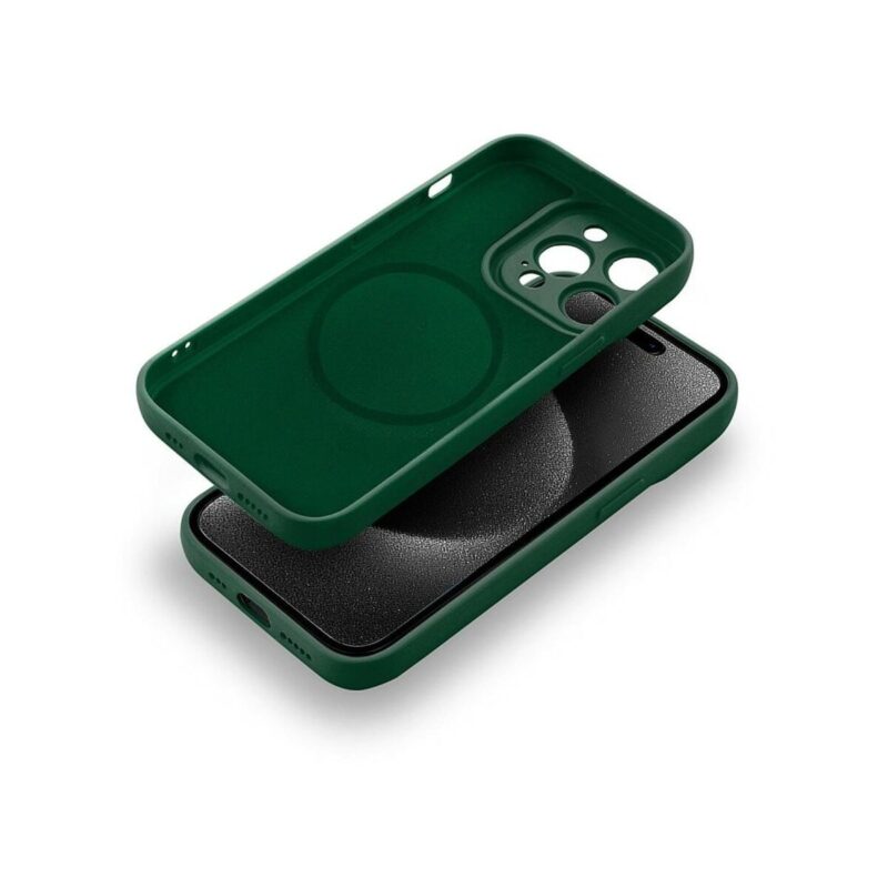 Etui SOFTY MAGSAFE do Apple iPhone 15+ zielony