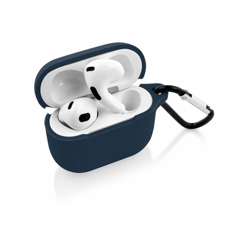 Etui na słuchawki do Apple Airpods III granatowy