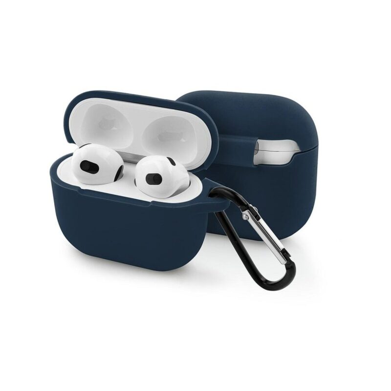 Etui na słuchawki do Apple Airpods III granatowy