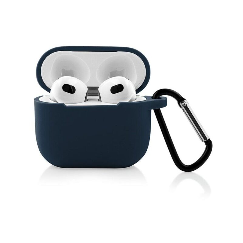 Etui na słuchawki do Apple Airpods III granatowy