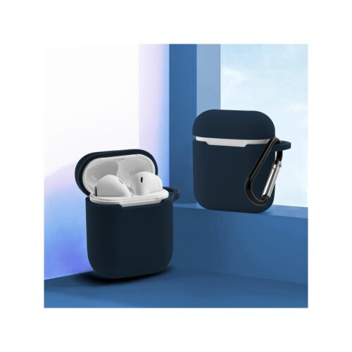 Etui na słuchawki do Apple AirPods I/II granatowy