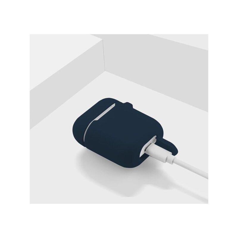 Etui na słuchawki do Apple AirPods I/II granatowy