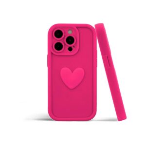 Etui HEARTS do Apple iPhone 13 fuksja
