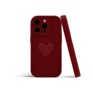 Etui HEARTS do Apple iPhone 14 PRO bordo