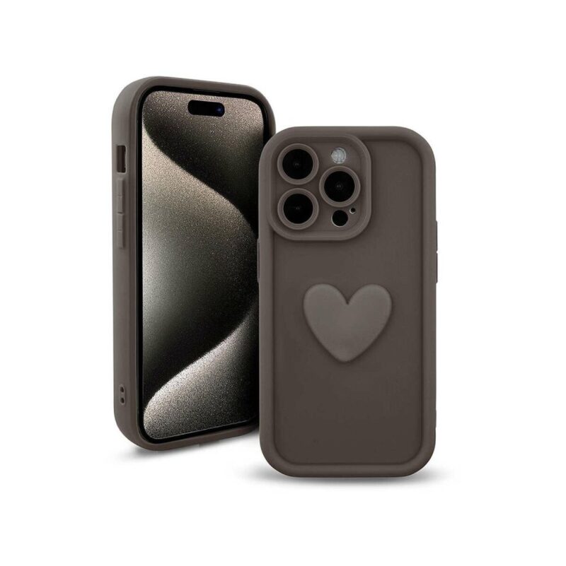 Etui HEARTS do Apple iPhone 14 PRO kawowy