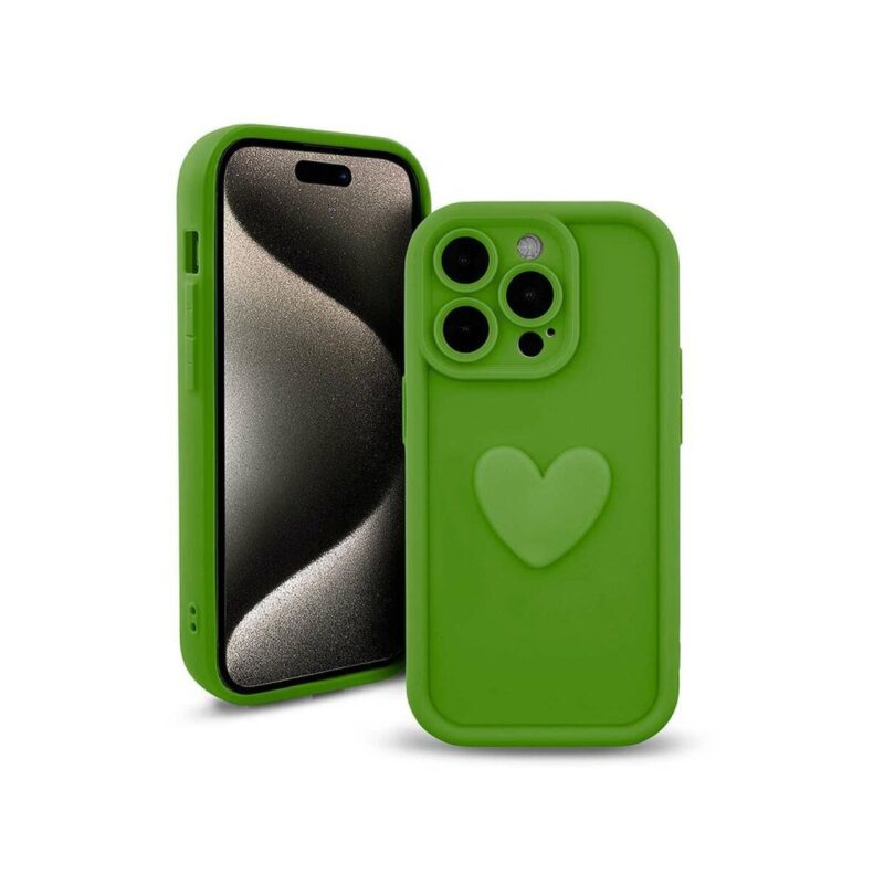 Etui HEARTS do Apple iPhone 13 zielony