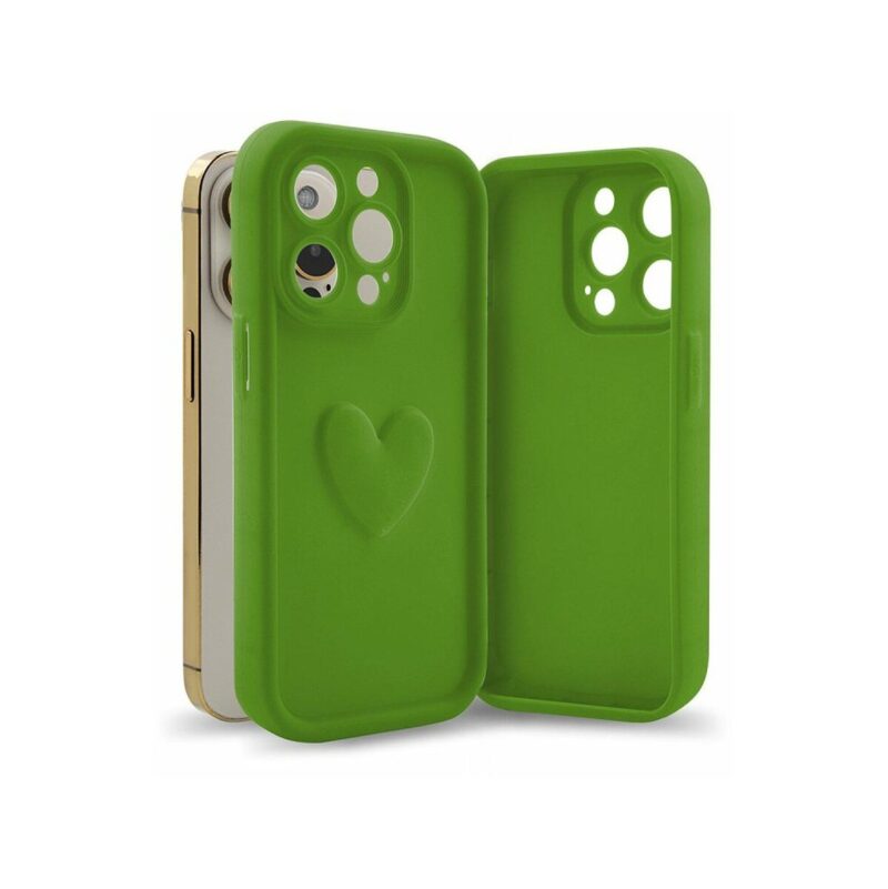 Etui HEARTS do Apple iPhone 14 PRO zielony