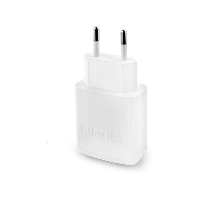 Ładowarka sieciowa VIDVIE PLE245 2xUSB + kabel Type C 2.4A biały