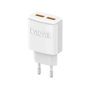 Ładowarka sieciowa VIDVIE PLE245 2xUSB + kabel Micro 2.4A biały
