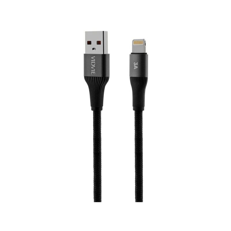 Kabel VIDVIE CB4038 USB/iPhone 3A, 1m czarny