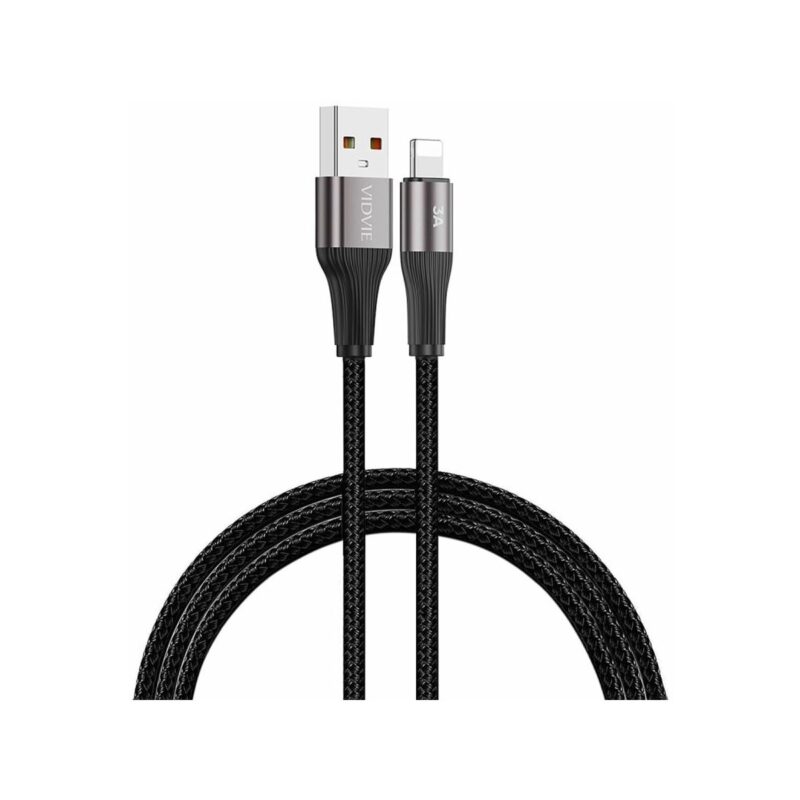 250981-large-default-kabel-vidvie-cb4038-usbiphone-3a-3m-czarny Kabel VIDVIE CB4038 USB/iPhone 3A, 3m czarny