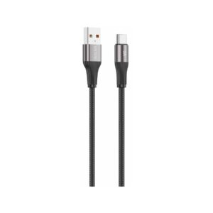 Kabel VIDVIE CB4038 USB/Type C 3A, 1m czarny