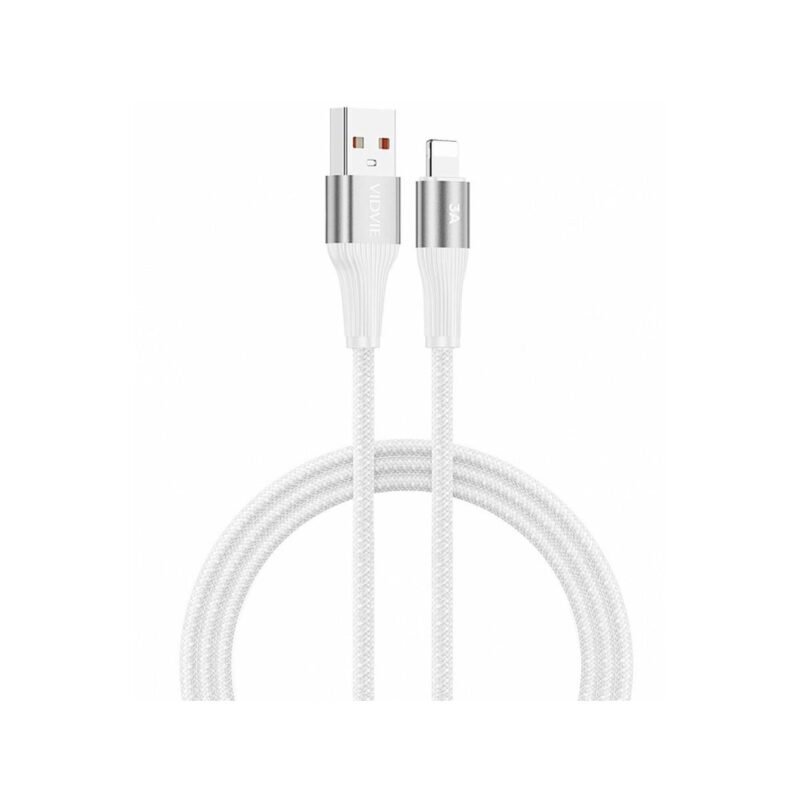 Kabel VIDVIE CB4038 USB/iPhone 3A, 1m biały