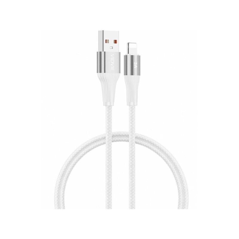 Kabel VIDVIE CB4038 USB/iPhone 3A, 2m biały