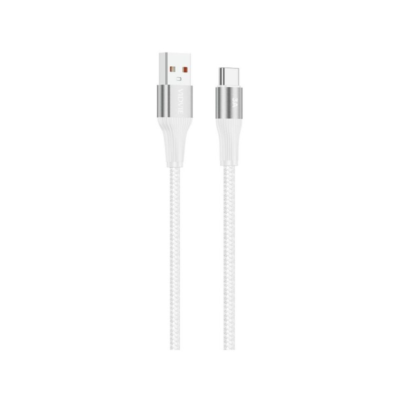Kabel VIDVIE CB4038 USB/Type C 3A, 2m biały