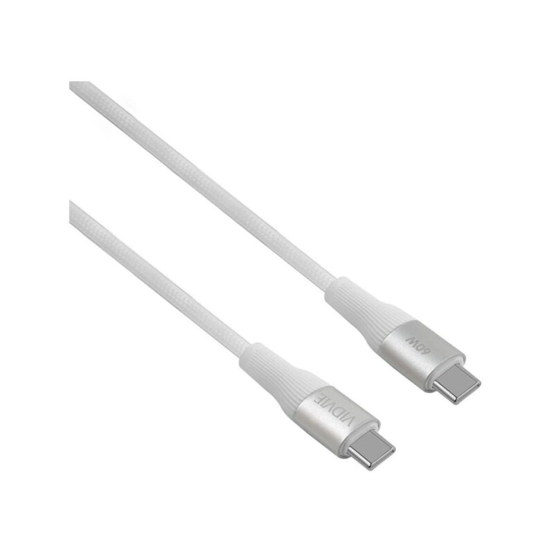 Kabel VIDVIE CB4038 Type C/Type C 60W, 3m biały