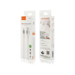 Kabel VIDVIE CB4038 USB/Type C 3A, 1m biały
