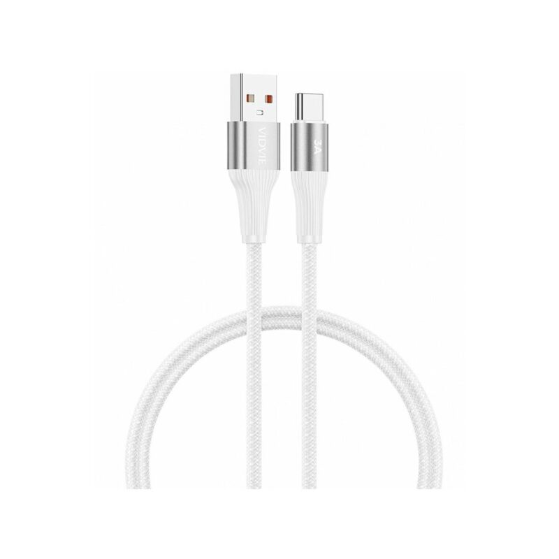 Kabel VIDVIE CB4038 USB/Type C 3A, 2m biały