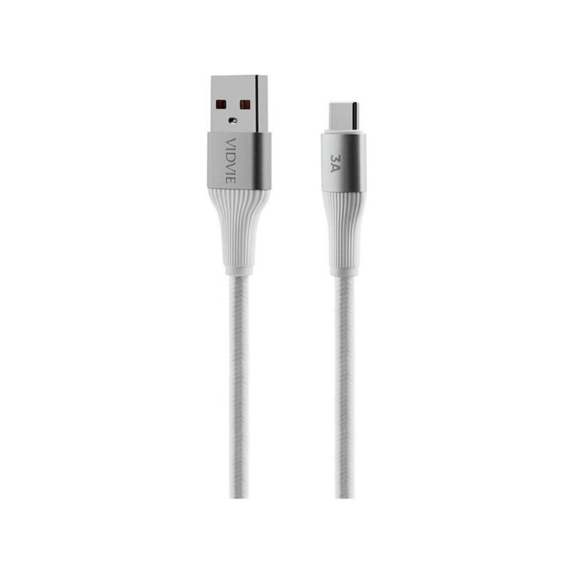 Kabel VIDVIE CB4038 USB/Type C 3A, 2m biały