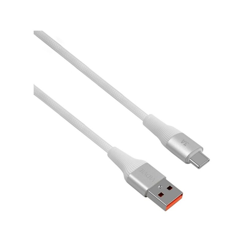 Kabel VIDVIE CB4038 USB/Type C 3A, 2m biały