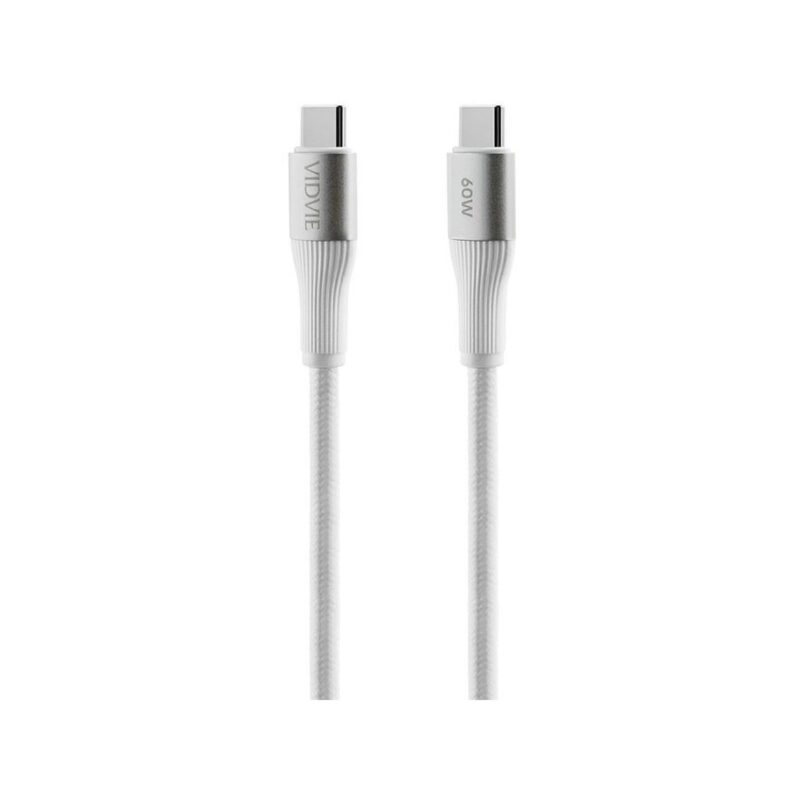 Kabel VIDVIE CB4038 Type C/Type C 60W, 2m biały