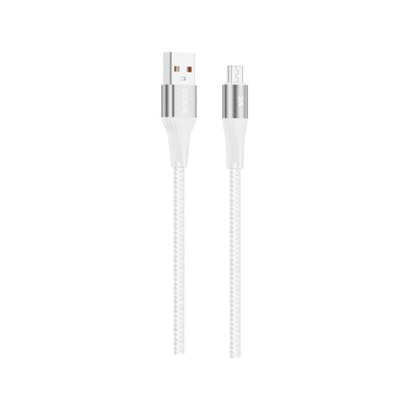 Kabel VIDVIE CB4038 USB/Micro 3A, 3m biały
