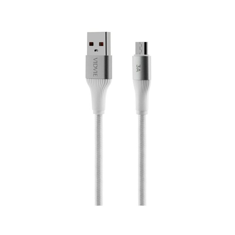 Kabel VIDVIE CB4038 USB/Micro 3A, 2m biały