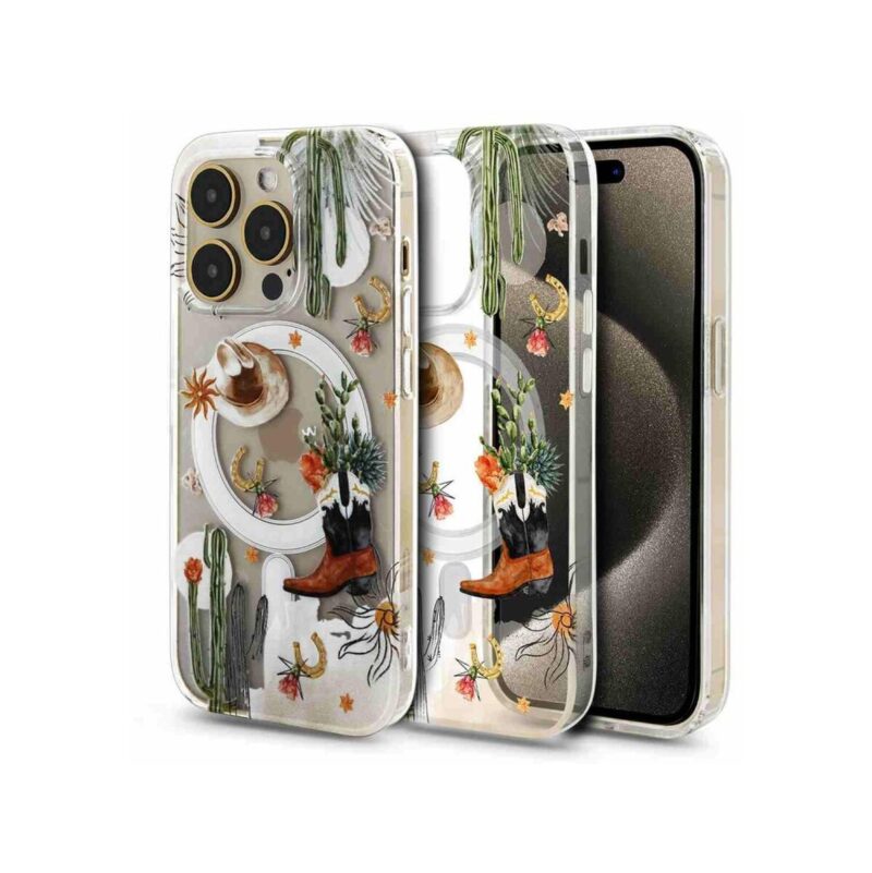 Etui MAGSAFE PRINT do Apple iPhone 16 wildwest
