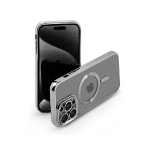 Etui MAGSHINE MAGSAFE do Apple iPhone 16+ srebrny