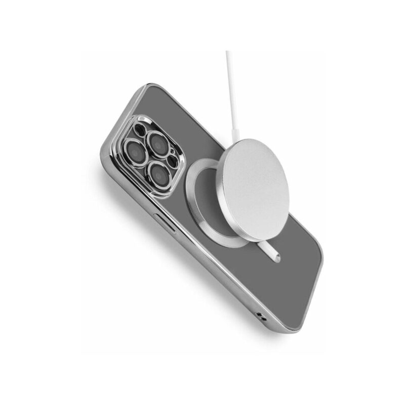 Etui MAGSHINE MAGSAFE do Apple iPhone 16+ srebrny