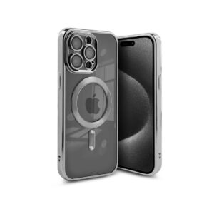 Etui MAGSHINE MAGSAFE do Apple iPhone 16+ srebrny