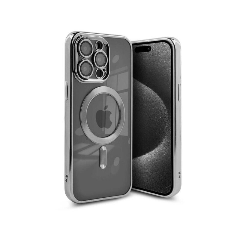Etui MAGSHINE MAGSAFE do Apple iPhone 16+ srebrny
