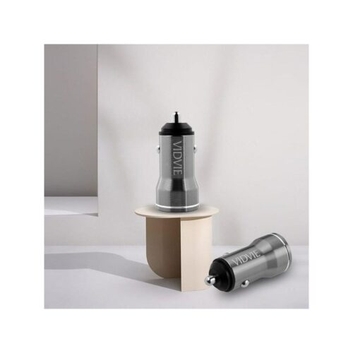 Ładowarka samochodowa VIDVIE CC536 1xUSB QC 3.0 18W srebrny