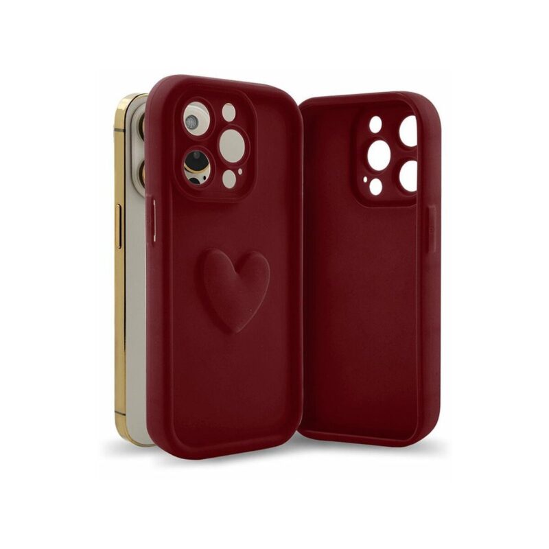 Etui HEARTS do Apple iPhone 16 bordo
