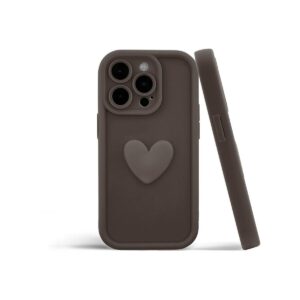 Etui HEARTS do Apple iPhone 16 kawowy