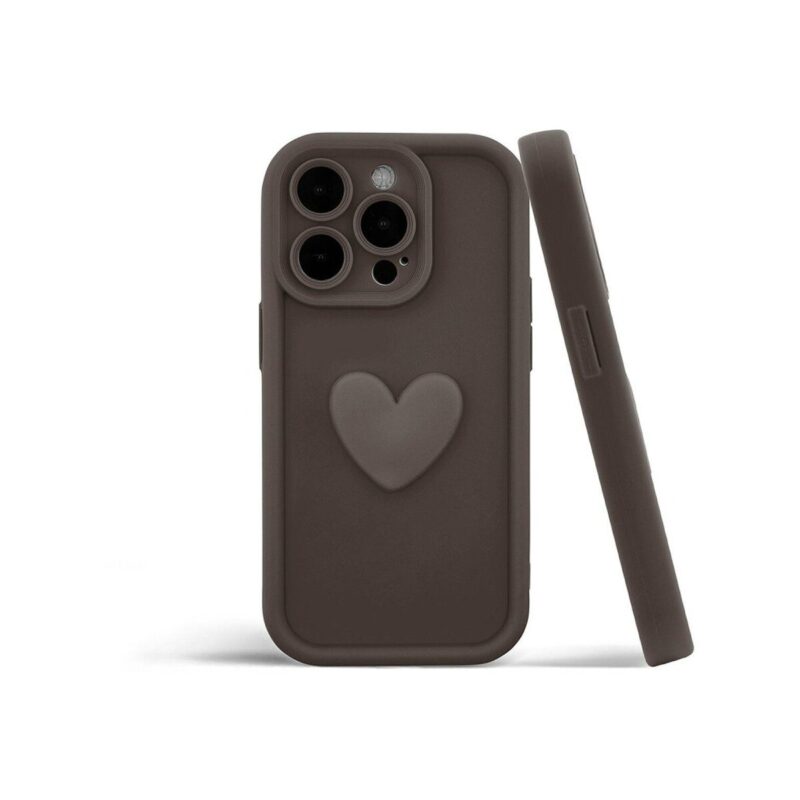 Etui HEARTS do Apple iPhone 16 kawowy