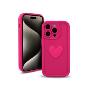 Etui HEARTS do Apple iPhone 16 PRO fuksja
