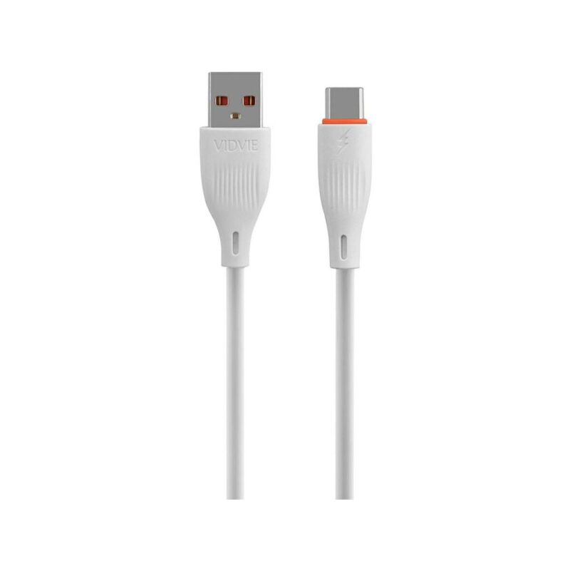 Kabel VIDVIE CB4016 USB/Type C 2.4A, 1m biały