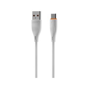 Kabel VIDVIE CB4016 USB/Type C 2.4A, 1m biały