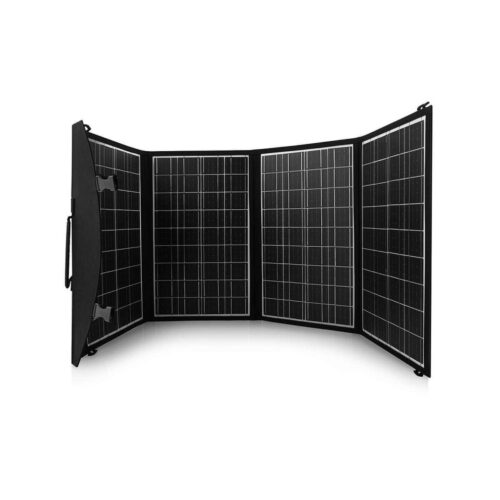 Panel solarny A09 czarno-pomarańczowy