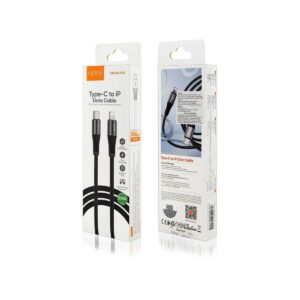 Kabel VIDVIE CB4038 Type C/iPhone 30W, 3m czarny